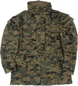 Small Regular USMC GoreTex Jacket APEC Parka MARPAT Woodland Camouflage Snow - Picture 1 of 7