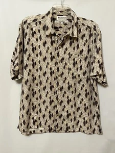 Columbia Sportswear Herren Large braunes kurzärmliges Hemd - Viskose-Flachsmischung - Bild 1 von 7