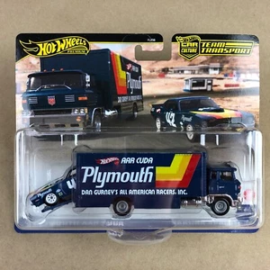 Hot Wheels 2024 Team Transport #63 70 Plymouth AAR Coda Sakura Sprinter Blue - Picture 1 of 7