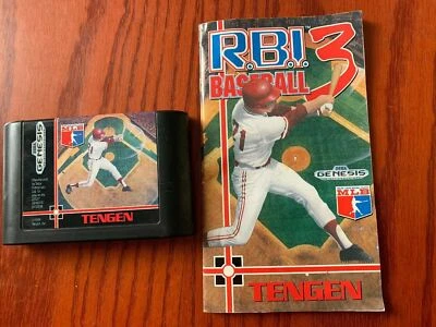 R.B.I Baseball 3 By Tengen Sega Megadrive Genesis PAL With Manual - Image 1 of 4