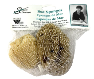 Esponja de mar Susan Scheewe seda de mar mediana y lana de mar grande Weber Martin #S8203 Foto 1 de 4