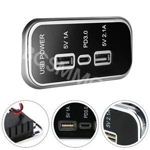 3.1A Car Charger Dual Port USB Type-C Fast Charging Adapter For iphone 15 14 13 - Picture 1 of 11
