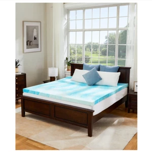 PERLECARE 3 Inch 7-Zone Queen Memory Foam Mattress Topper, Cooling Gel Mattress - Picture 1 of 3