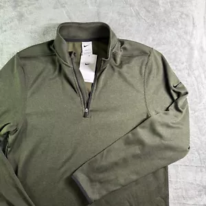 Nike Golf Therma-FIT Pullover 1/2 Zip olivgrün sportlich Oberteil Herren M - Bild 1 von 8