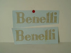 BENELLI PAAR AUFKLEBER 15cm GOLD SCHWARZ STICKERS - Bild 1 von 1