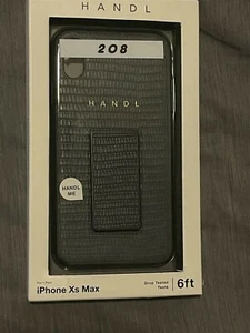 HANDL Inlay Case for iPhone Xs Max - Navy Croc 6 foot Drop Test - Picture 1 of 2