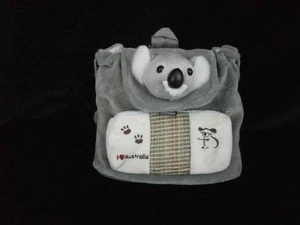 Koala Child's Backpack Gray White Plush Australian Souvenir 9X12X3 - Picture 1 of 5