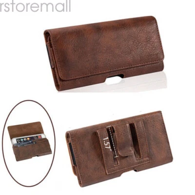 Leather Holster Belt Clip Carrying Case Pouch For iPhone 11/12/13/14 Pro Max ,L - Image 1 of 4