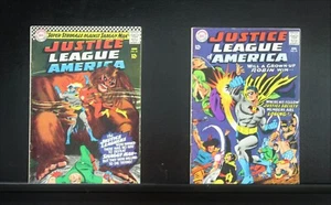 Justice League of America #45 & 55, 1st G.A. Robin in Silver Age, Fine - Picture 1 of 2