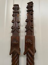 Pair of Stunning Gothic Pinacles / Finials in oak