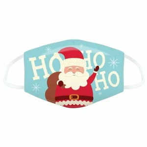 Stoffmaske Mund Nase Schutz waschbar Alltagsmaske Weihnachten Weihnachtsmann - Bild 1 von 10