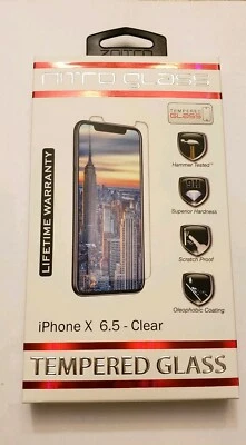 ZNITRO Tempered Glass Screen Protector, Apple iPhone Xs Max, Clear - Image 1 of 4