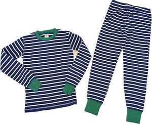 Mini Boden Blue Stripe Pajamas, size 11, EUC - Picture 1 of 3