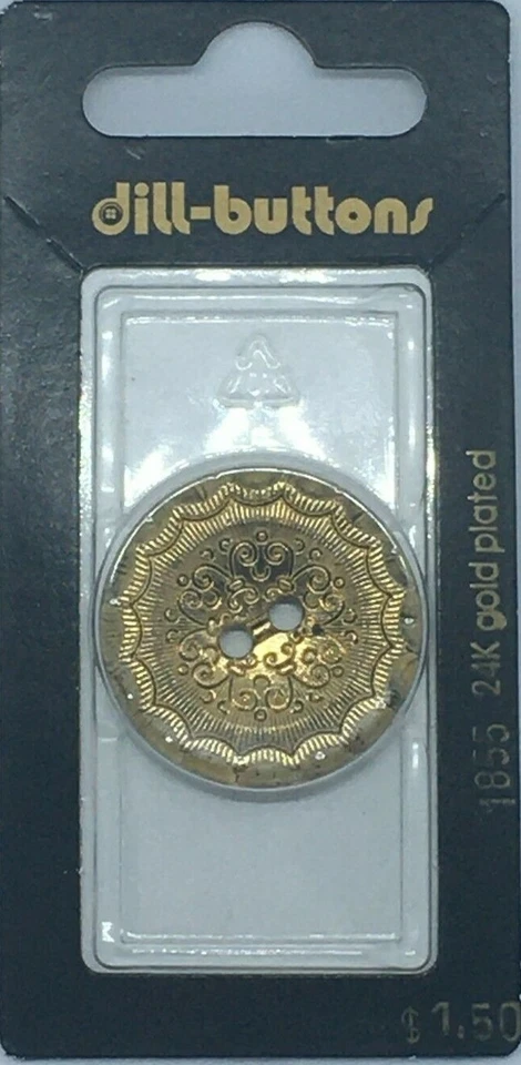 Dill Buttons ~ (1855) - 1 1/8" - 1 ct - Image 1 of 1