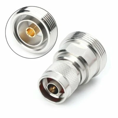 RF COAXIAL ADAPTER 7/16 DIN FEMALE JACK TO N MALE PLUG CONNECTOR ADAPTER - Изображение 1 из 4