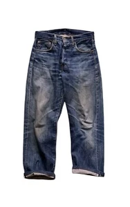 Levis 702 Big E denim selvedge pants 29x34 Buckle Back - Picture 1 of 4