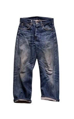 Levis 702 Big E denim selvedge pants 29x34 Buckle Back - Image 1 of 4