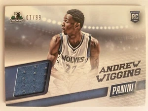 2015 Panini Fathers Day Rookie Patch /99 Andrew Wiggins Rookie Card #51 - Picture 1 of 2