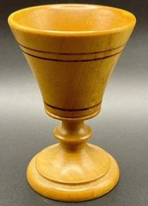 Vintage handgeschnitzt🧡Dekor Kunst Holz kleine Tasse Souvenir 40er signiert Kelch - Bild 1 von 21