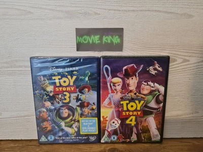Toy Story 3 & 4 (DVD, 2019) [NEW & SEALED] Disney Pixar [Region 2] [UK] - Image 1 of 4