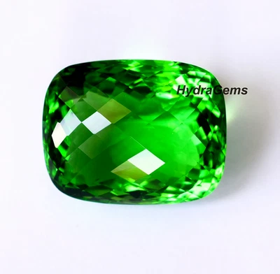 Natürlicher grüner Peridot facettierter Kissenschnitt 122 kt zur Herstellung ... - Bild 1 von 4