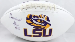 Derrius Guice Autographed LSU Tigers Logo Football- JSA Witness Auth - Picture 1 of 10