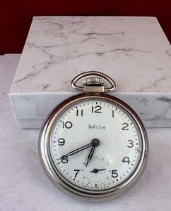 Vintage Westclox BULL'S EYE Taschenuhr - FUNKTIONIERT - wunderschön - Bild 1 von 4