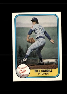 Bill Caudill 1981 Fleer Baseball Card #306 Chicago Cubs + Fast Free Ship - Image 1 of 2