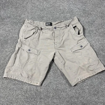Pantalones Cortos William Rast Para Hombres 38 Gris Bolsillos de Carga Sarga Algodón Informal Utilitario Chino Foto 1 de 4