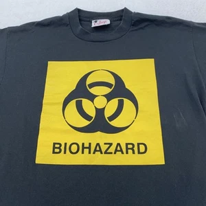 Vintage Biohazard T-Shirt M/L Bishop McDevitt Science Olympiad harrisburg pa - Picture 1 of 9