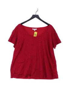 Ann Harvey Women's Top XL Red Viscose with Elastane, Nylon Basic - Picture 1 of 5