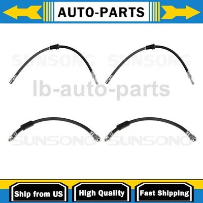 Manguera de freno delantera trasera 4x para Mercedes-Benz E350 2010-2016 3,5 L AWD Foto 1 de 4