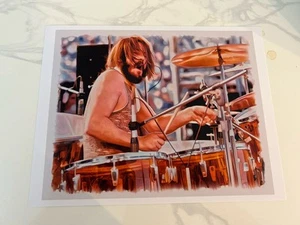 LED ZEPPELIN Kunstdruck Foto 8"x10" JOHN BONHAM Schlagzeuger Poster Schlagzeug Live! - Bild 1 von 2