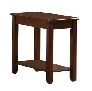 Carrier Chairside Table with Lower Shelf, Cherry - Picture 1 of 2