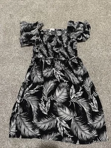 H&M Girls Size 14 Summer Dress Black White - Picture 1 of 4