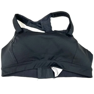 Brooks 34D Sports Bra Solid Black Lined No Wire Style 350071 #0515 - Picture 1 of 10