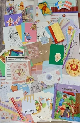 Winnie the Pooh Junk Journal/Scrapbooking kit with Themed Book + Supplies - Image 1 of 4