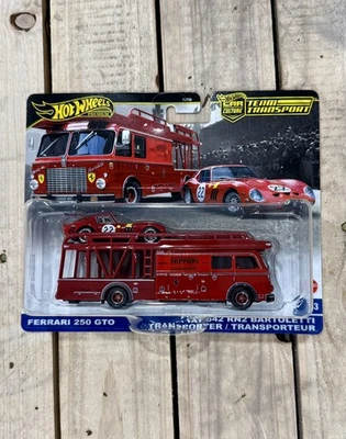 Camión Hot Wheels Ferrari Team Transport 250 GTO Fiat 642 Bartoletti Car Culture Foto 1 de 4