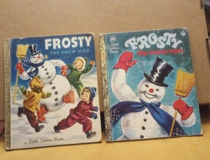 Vintage 1951 Frosty the Snow Man Little Golden Book & 1979 Version - Imagen 1 de 14