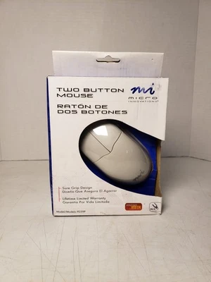 Mi Micro Innovations Two Button Mouse Model PD39P PS2 NEW Open Box - Image 1 of 4