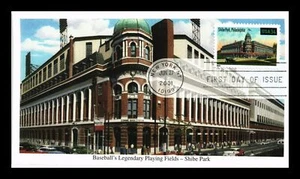 US COVER SHIBE PARK PHILADELPHIA BASEBALL PLAYING FIELDS FDC ALL OVER MYSTIC - Picture 1 of 2