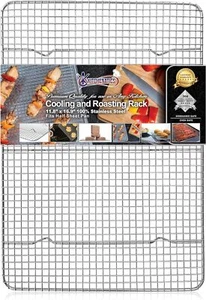 Half Sheet Cooling Rack Stainless Steel Wire Baking Rack for Oven 11.8"x16.9" - Picture 1 of 5