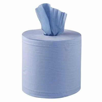 IDEAL 365 Blue Paper Roll 2ply 150M x 17.5cm Centre Feed (Pack of 6) 40 Sheets Per Roll