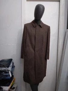 CAMPORE Wollmantel gebraucht Herren man Gr. 48 braun ähren XYC934L - Bild 1 von 8