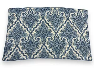 Waverly Anatalya Azul Egeo Crema Damasco Acolchado King Funda de Almohada Almohada Falsa - Imagen 1 de 8
