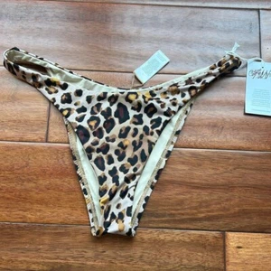 Pantalones de bikini de pierna alta de leopardo talla grande con vitamina A nuevos con etiquetas - Imagen 1 de 5