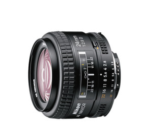 As New Nikon AF Nikkor 24mm f/2.8D Wide angle lens w Hoya filter.