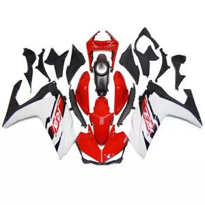 White Red Fairings Kit For Yamaha YZF R3 R25 2014 - 2018 15 16 17 ABS Body Frame - Picture 1 of 12