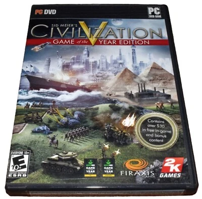 Sid Meier's Civilization V 5 Game of the Year Edition PC Game DVD Rom 2011 - Image 1 of 2