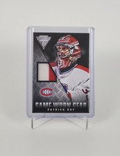 2013-14 Panini Titanium Game Worn Gear Prime Jersey Patrick Roy /50